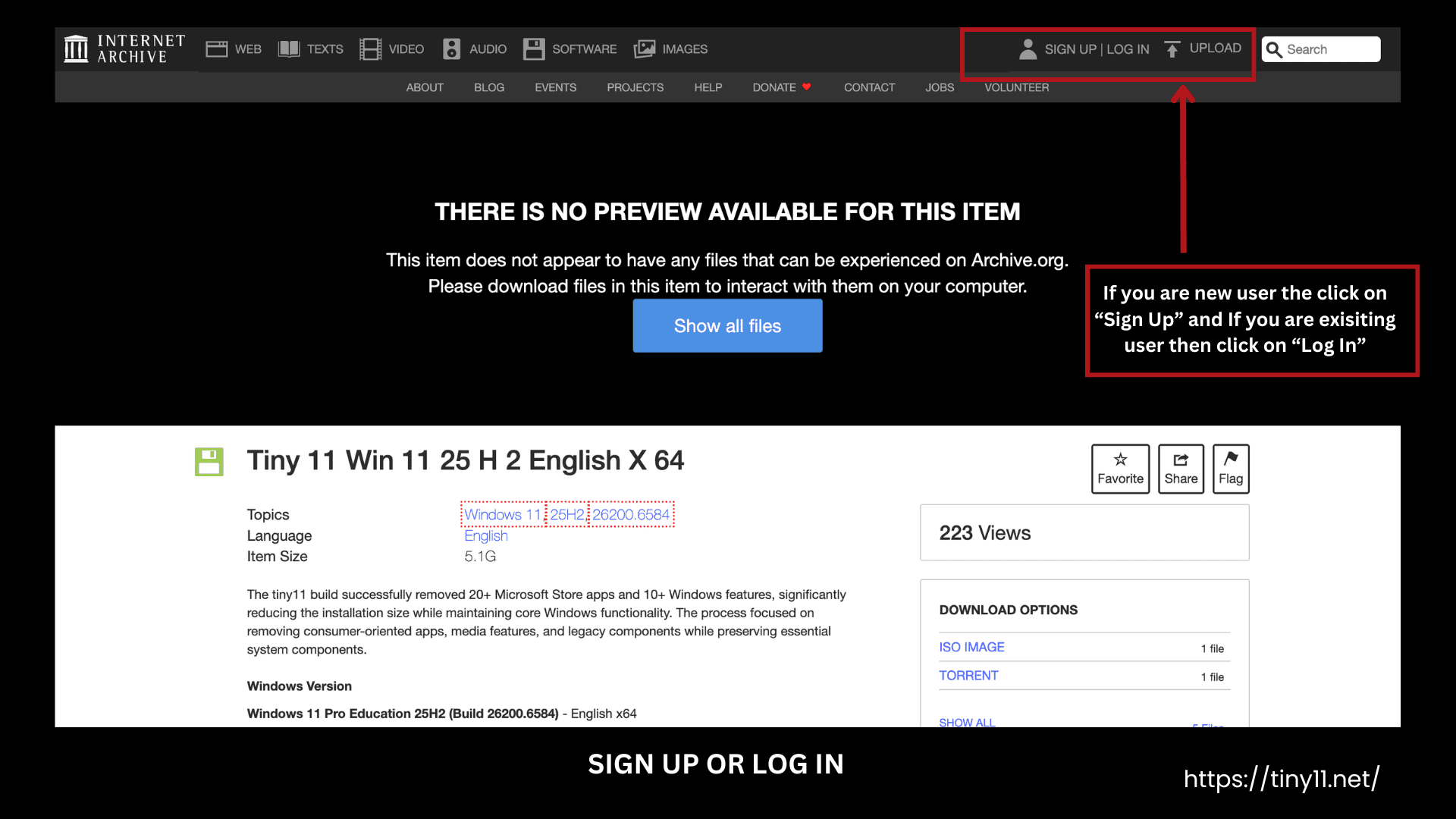 Internet Archive Sign Up